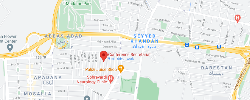 نقشه شرکت هوش و دانش سپهر